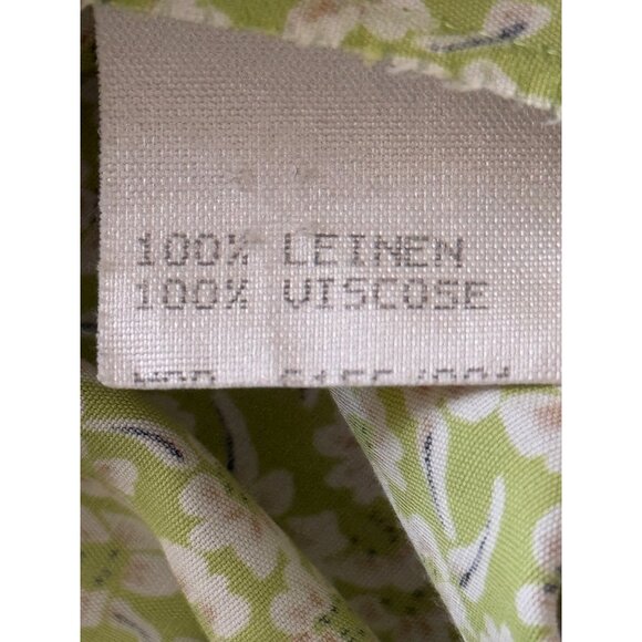 Vintage Compagnie La Rochelle Women's Maxi Dress Sleeveless Green Floral 90's - Picture 7 of 8